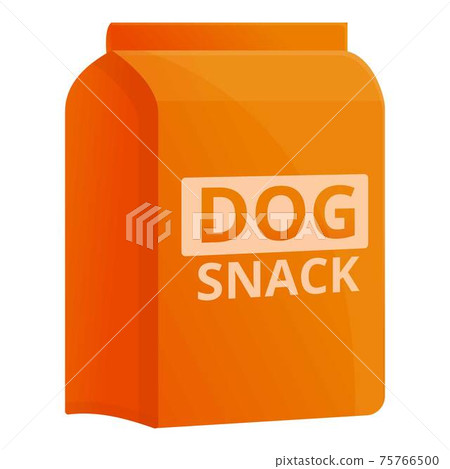Dog snack pack icon, cartoon style Dog snack pack icon, cartoon style 75766500