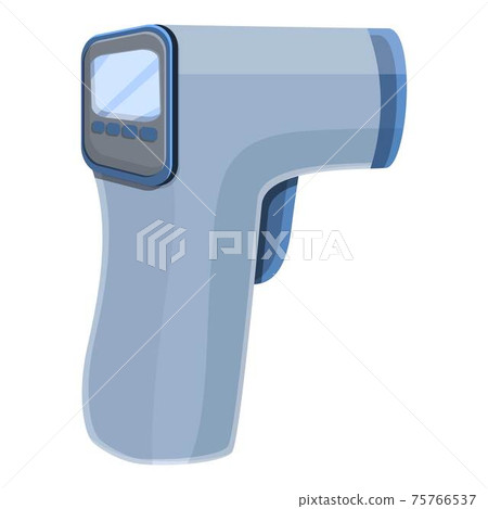 Gun digital thermometer icon, cartoon style Gun digital thermometer icon, cartoon style 75766537