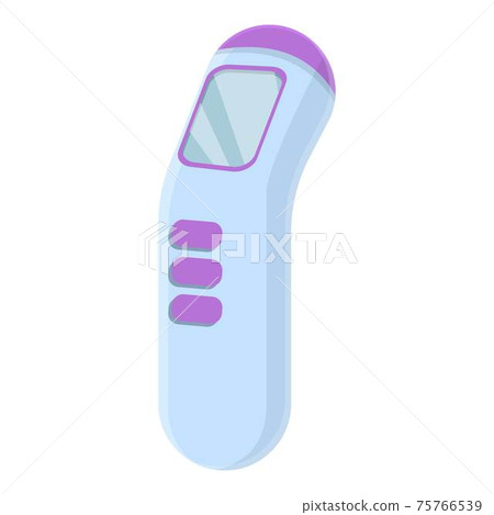 Medical digital thermometer icon, cartoon style 75766539