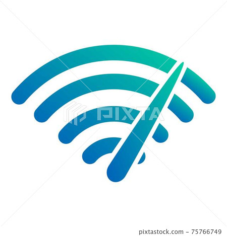 Internet speed load icon, cartoon style 75766749