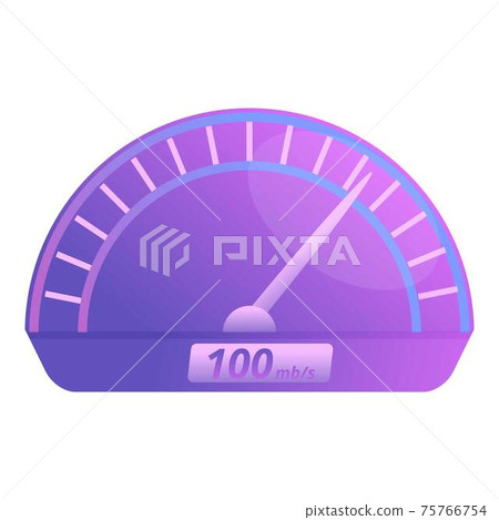 Internet speed test icon, cartoon style 75766754