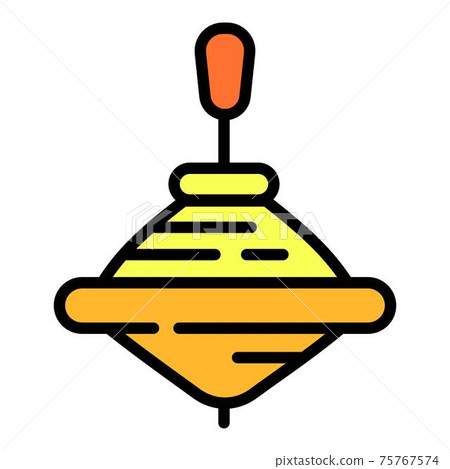 Whirligig toy icon, outline style Whirligig toy icon, outline style 75767574