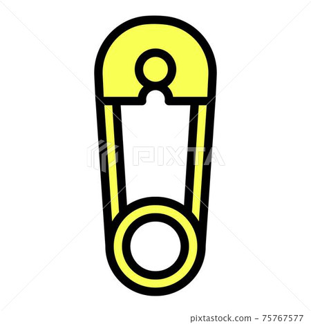 Baby clip element icon, outline style Baby clip element icon, outline style 75767577