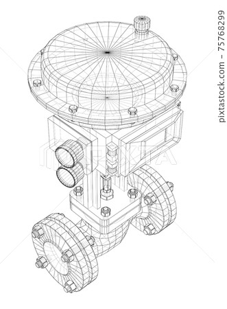 Valve with automatic electro-actuated. Vector 75768299