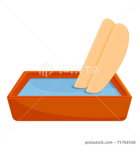 Medicine foot bath icon, cartoon style 75768586