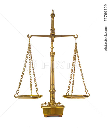 Golden weight balance scale Golden weight balance scale 75769599