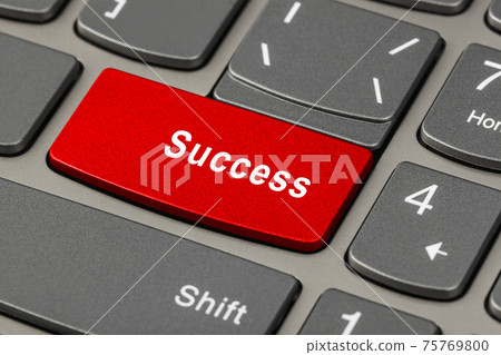 Computer notebook keyboard with Success key 75769800
