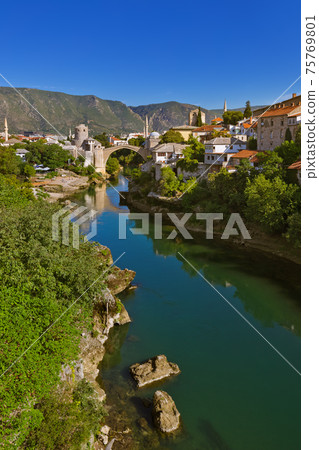 Old Bridge in Mostar - Bosnia and Herzegovina Old Bridge in Mostar - Bosnia and Herzegovina 75769801
