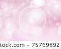 White and pink round bokeh and glitter background 75769892