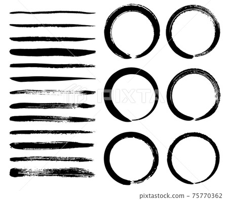 Japanese style faint brush set brush Japanese style faint brush set brush 75770362