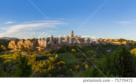 Pitigliano medieval town in Tuscany Italy 75770472