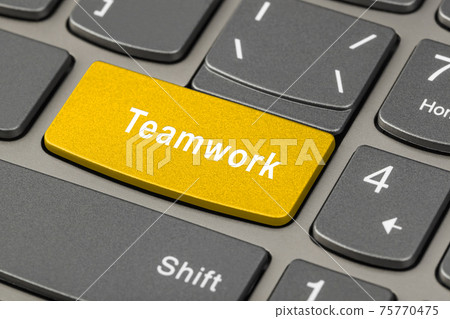 Computer notebook keyboard with Teamwork key Computer notebook keyboard with Teamwork key 75770475
