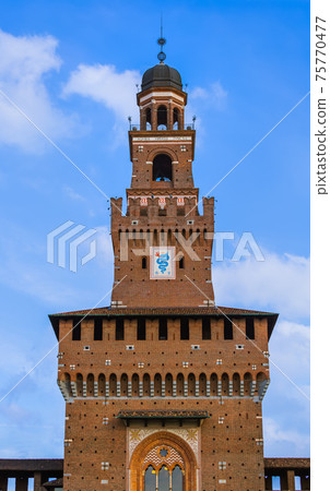 Sforza Castle in Milan Italy Sforza Castle in Milan Italy 75770477