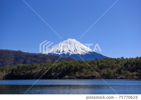 西湖,晴空和富士山 西湖,晴空和富士山 75770628