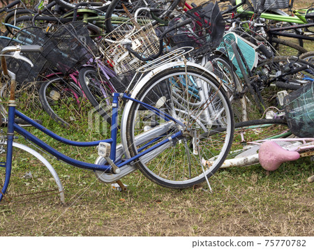 Illegal dumping of bicycles Illegal dumping of bicycles 75770782