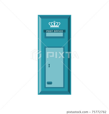 Icon of post box, mail for send and receive letters to address. 75772782