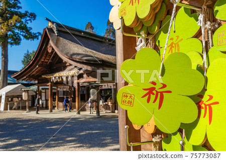 Oagata Shrine, known as a famous place for plum blossoms <Inuyama City, Aichi Prefecture> 75773087