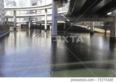 Upstream direction of the Nihonbashi River as seen from Yoroihashi Upstream direction of the Nihonbashi River as seen from Yoroihashi 75773280