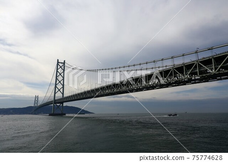 Huge Akashi Kaikyo Bridge Huge Akashi Kaikyo Bridge 75774628