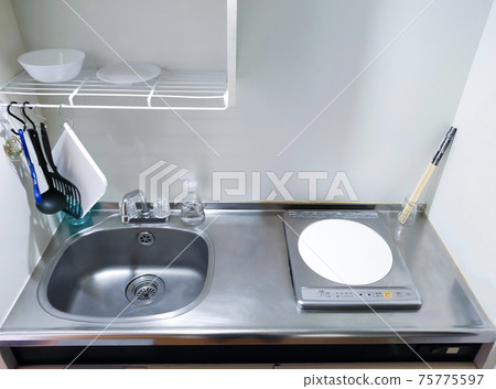 Mini kitchen in a rental apartment 75775597