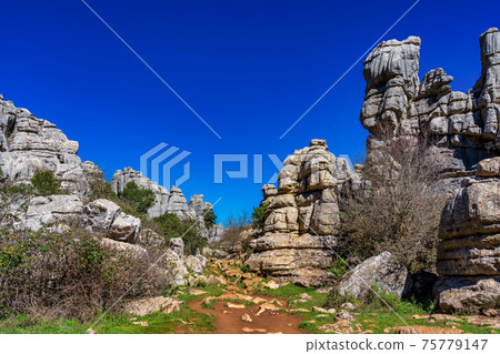 El Torcal de Antequera, Andalusia, Spain, near Antequera, province Malaga. El Torcal de Antequera, Andalusia, Spain, near Antequera, province Malaga. 75779147