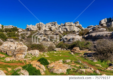El Torcal de Antequera, Andalusia, Spain, near Antequera, province Malaga. El Torcal de Antequera, Andalusia, Spain, near Antequera, province Malaga. 75779157