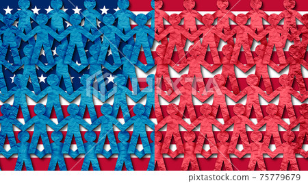 Blu And Red States Of America 75779679