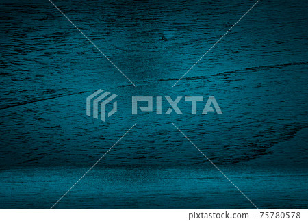 Vintage grunge blue concrete texture studio wall background with vignette. Vintage grunge blue concrete texture studio wall background with vignette. 75780578