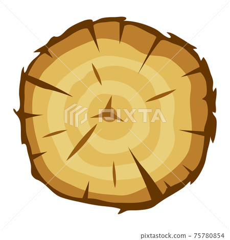 Illustration of tree cut. Adversting image for forestry and lumber industry. Illustration of tree cut. Adversting image for forestry and lumber industry. 75780854