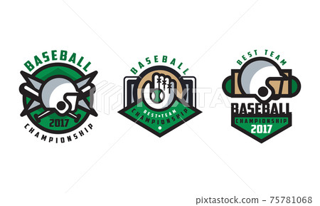Baseball Best Team Logo Design Set, Tournament, Championship, Sport Team, Club Identity Retro Badges Vector Illustration 75781068