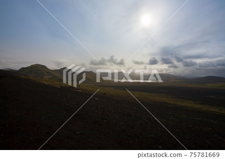 Landmannalaugar area landscape, Fjallabak Nature Reserve, Iceland 75781669