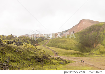 Landmannalaugar area landscape, Fjallabak Nature Reserve, Iceland Landmannalaugar area landscape, Fjallabak Nature Reserve, Iceland 75781674