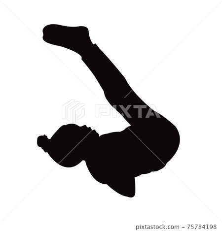 a child body silhouette vector 75784198