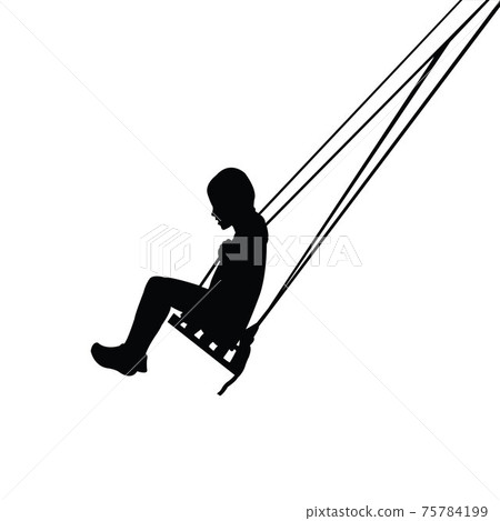 a child body silhouette vector a child body silhouette vector 75784199