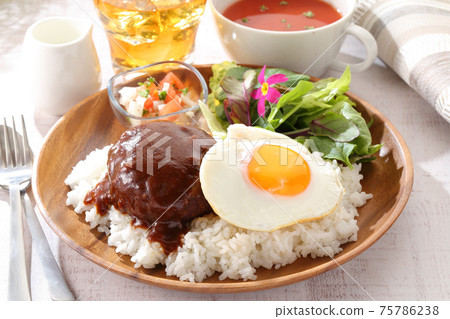 Loco Moco平板飲料和湯組 75786238