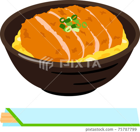 Pork cutlet on rice Pork cutlet on rice 75787799