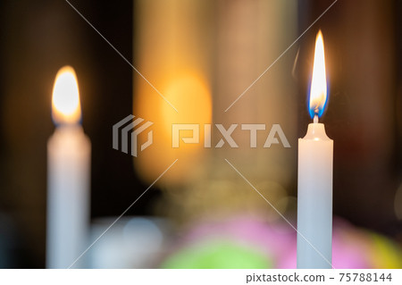 Altar_candles and incense sticks Altar_candles and incense sticks 75788144