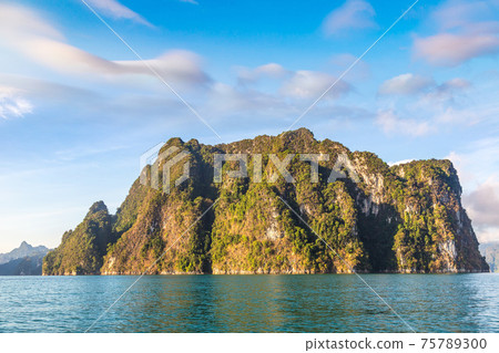 Cheow Lan lake in Thailand Cheow Lan lake in Thailand 75789300