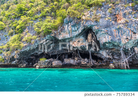 Viking cave on Maya island 75789334