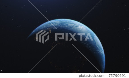 Earth 3D CG background wallpaper Earth 3D CG background wallpaper 75790691
