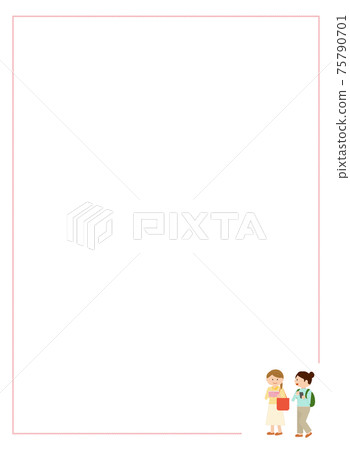 婦女的旅行框架散步1 75790701