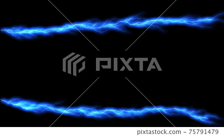 雷電，電擊，雷擊，藍色CG背景壁紙 75791479