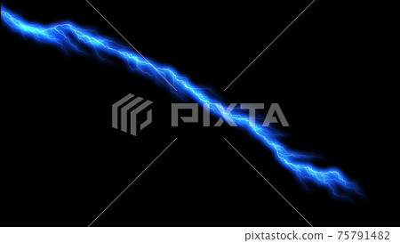 Lightning thunder, electric shock, lightning strike, blue CG background wallpaper Lightning thunder, electric shock, lightning strike, blue CG background wallpaper 75791482