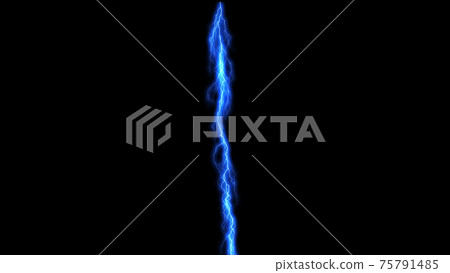 雷電，電擊，雷擊，藍色CG背景壁紙 75791485