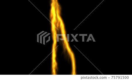 Lightning thunder, electric shock, lightning strike, yellow CG background wallpaper Lightning thunder, electric shock, lightning strike, yellow CG background wallpaper 75791500