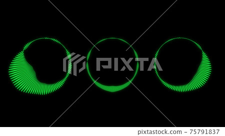 Audio spectrum circular CG background wallpaper 75791837