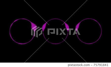 Audio spectrum circular CG background wallpaper Audio spectrum circular CG background wallpaper 75791841