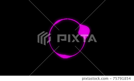 Audio spectrum circular CG background wallpaper 75791854