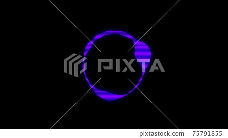 Audio spectrum circular CG background wallpaper 75791855