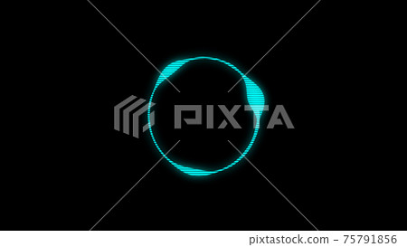 Audio spectrum circular CG background wallpaper 75791856
